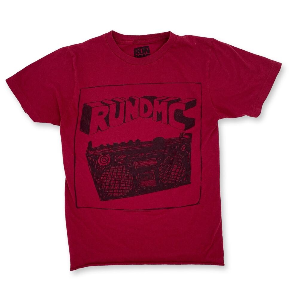 Run DMC boombox graphic tee red mens small